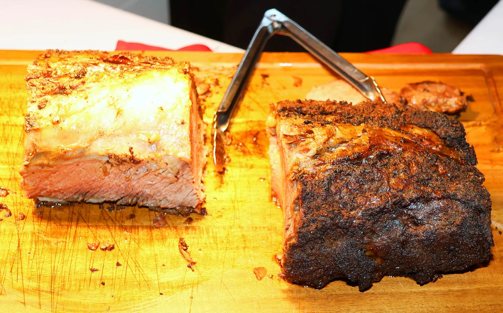 Slow-roasted prime rib carving station at Sunday brunch at The Venue Clermont